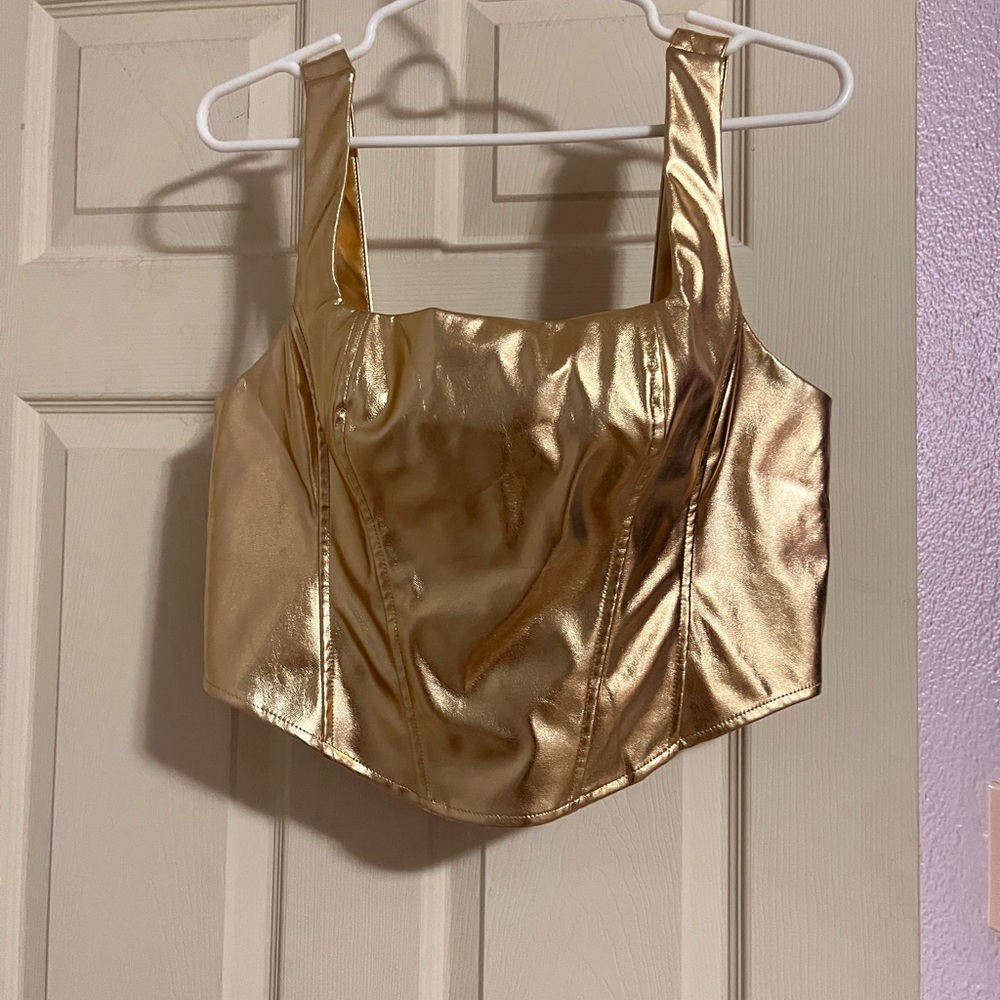 Cider Shimmering Gold Top